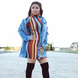 FashionNova I'm Not The One Jacket - Medium Wash